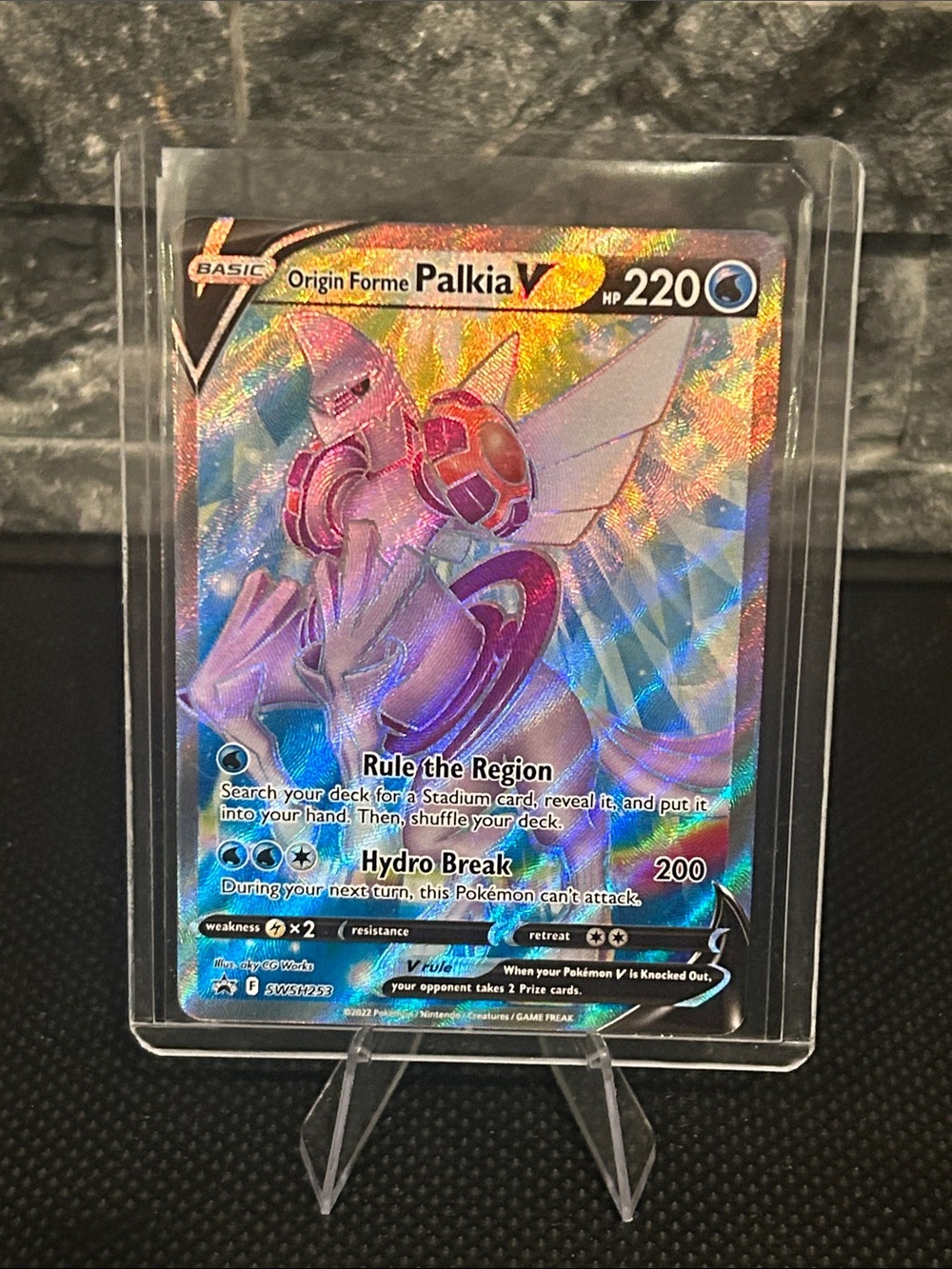 Pokemon Palkia V SWSH253 Sword & Shield Black Star Promo Holo ⭐️ M/NM